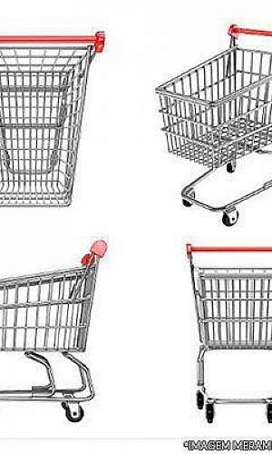 Carrinho de compras de supermercado Carrinho de compras de supermercado
