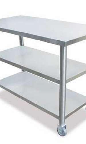 Carrinho de inox para cozinha industrial Carrinho de inox para cozinha industrial