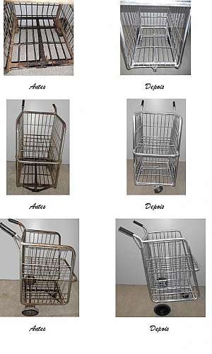 Carrinho de supermercado reformado Carrinho de supermercado reformado