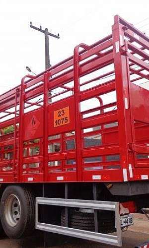 Carroceria para transporte de gás Carroceria para transporte de gás