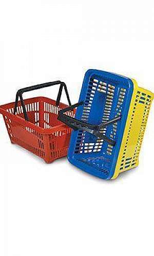 Cesta de supermercado colorida Cesta de supermercado colorida