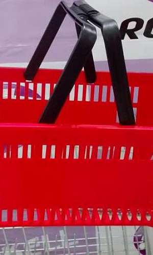 Cesto de compras para supermercado Cesto de compras para supermercado
