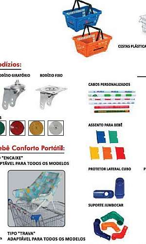 Peças para carrinho de supermercado Peças para carrinho de supermercado